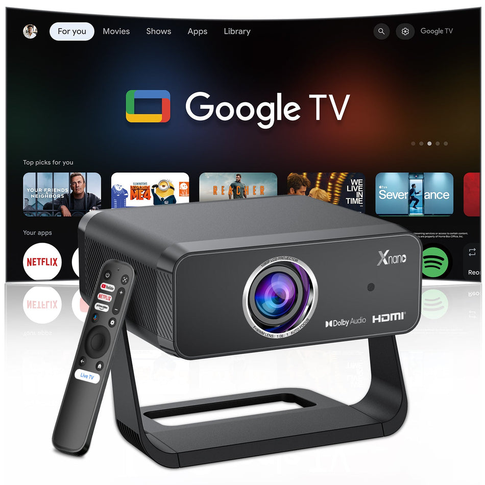 Smart 4K Projector with Autofocus for Home and Business Use