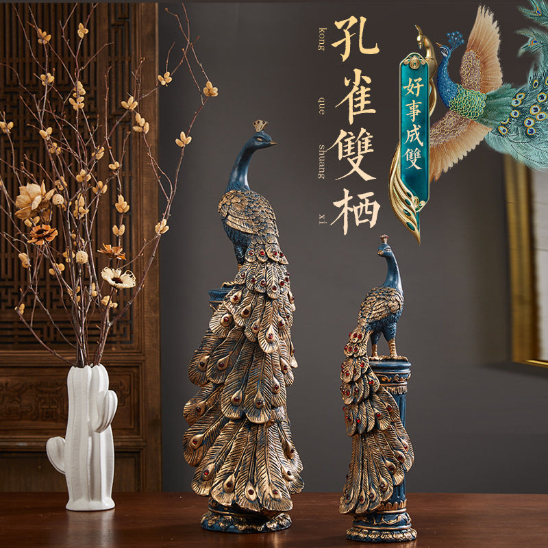 New Chinese Style Peacock Decorative Ornament for Home