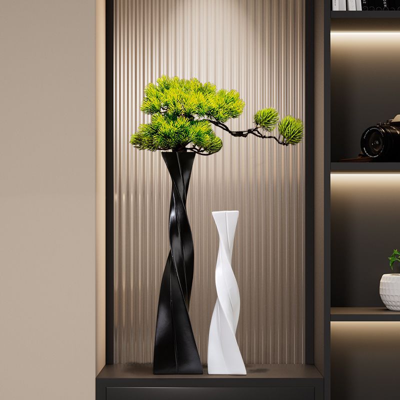 Modern Resin Flower Vase Decor for Living Room and Desk