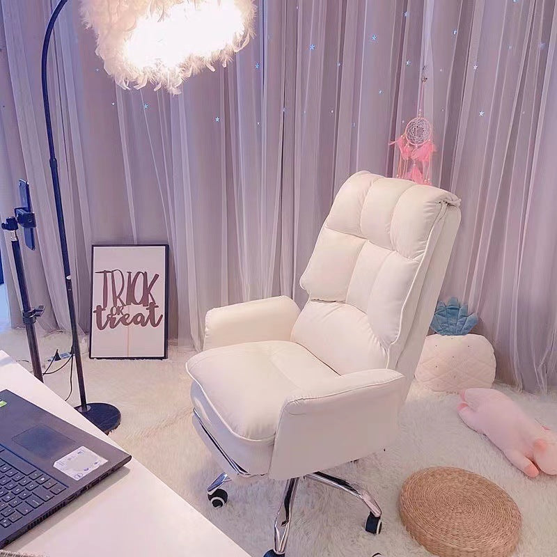 Cute Adjustable Swivel Office Chair with Lifting Backrest