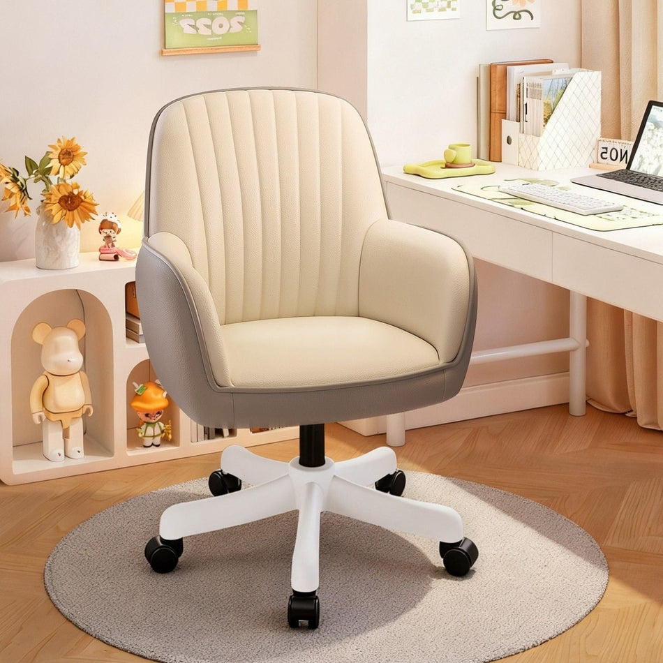 Ergonomic Desk Chair with Skin-Friendly Velvet Fabric