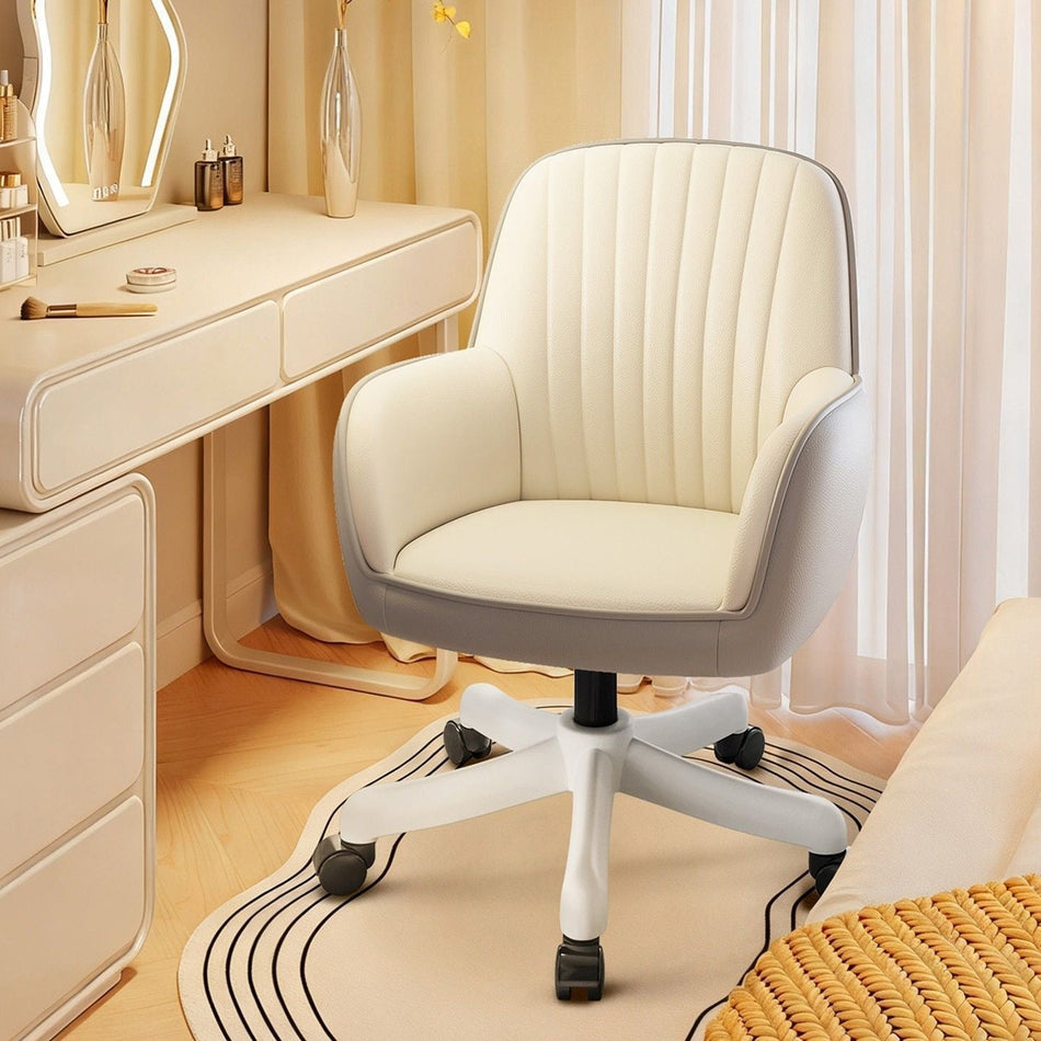 Ergonomic Desk Chair with Skin-Friendly Velvet Fabric