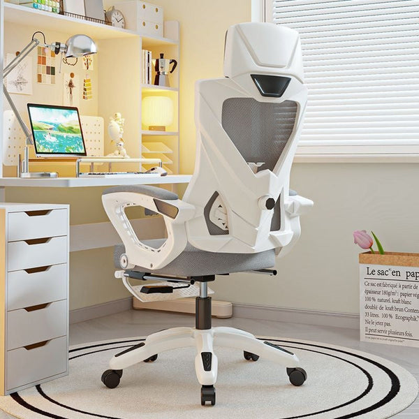 Ergonomic Reclining Chair, Adjustable Latex Lumbar Support