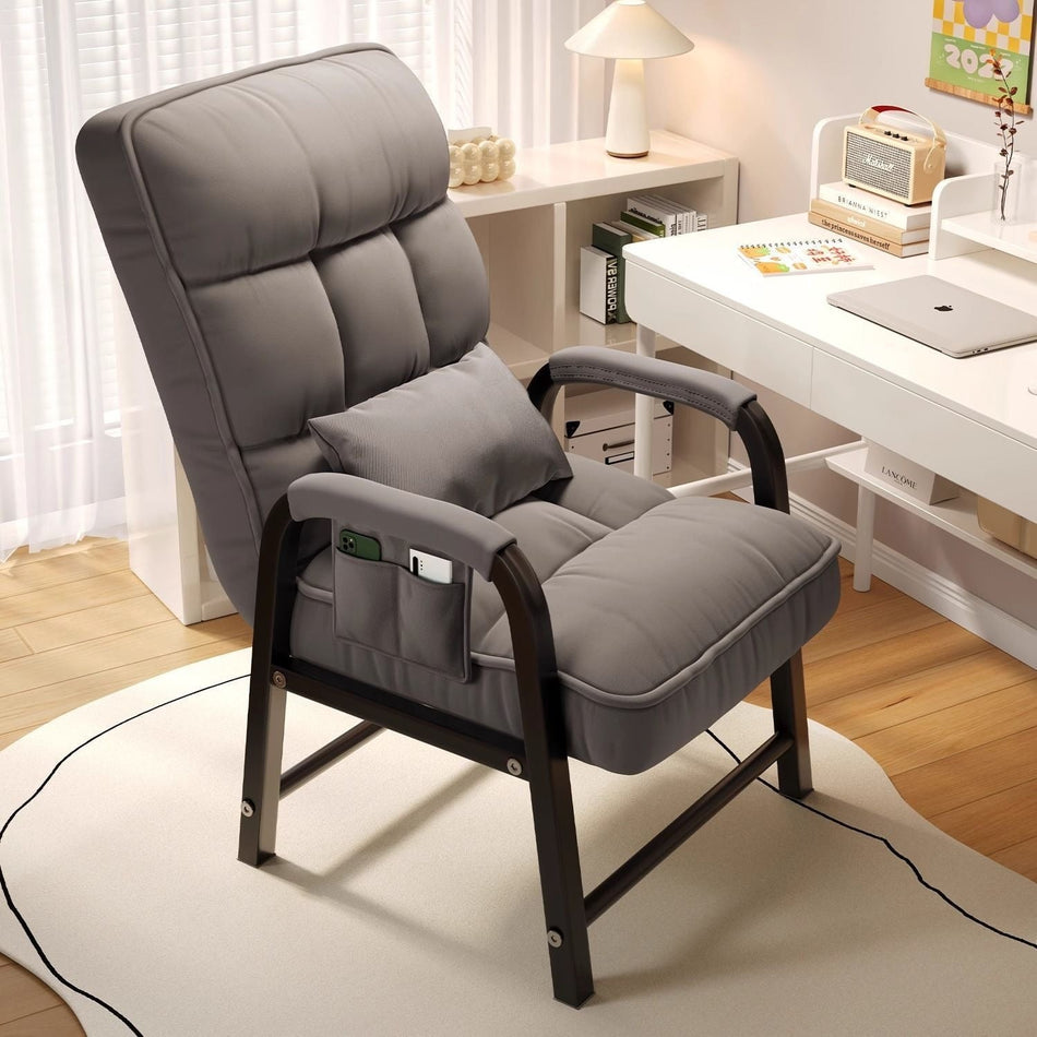 Reclining Lazy Sofa Chair with Adjustable Backrest