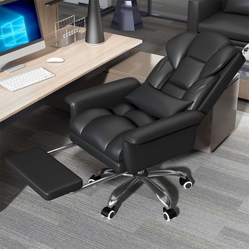Reclining Executive Chair with Wear-Resistant PU Leather