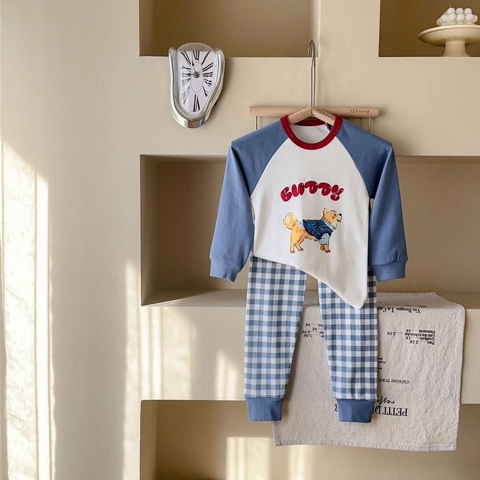 Kids' Cartoon Cotton Thermal Set, Cute Autumn Underwear
