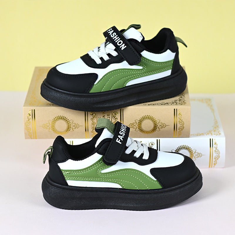 Wear-Resistant Board Shoes for Kids, Breathable Striped Design