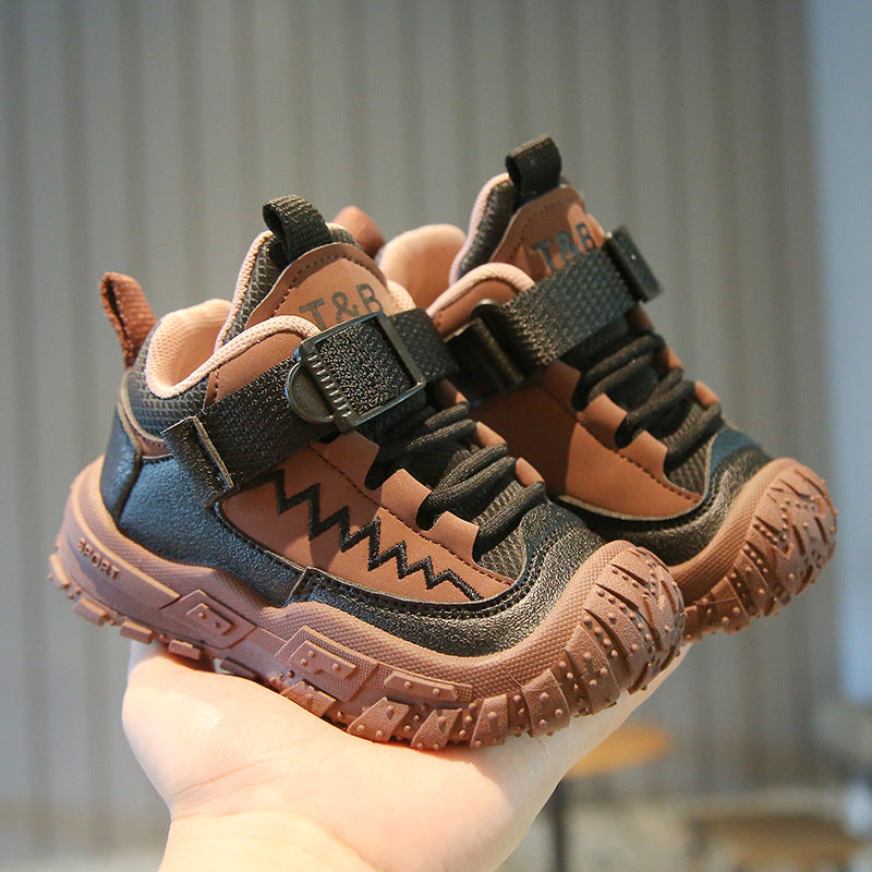 Soft-Sole Hiking Shoes for Kids, Lightweight Design
