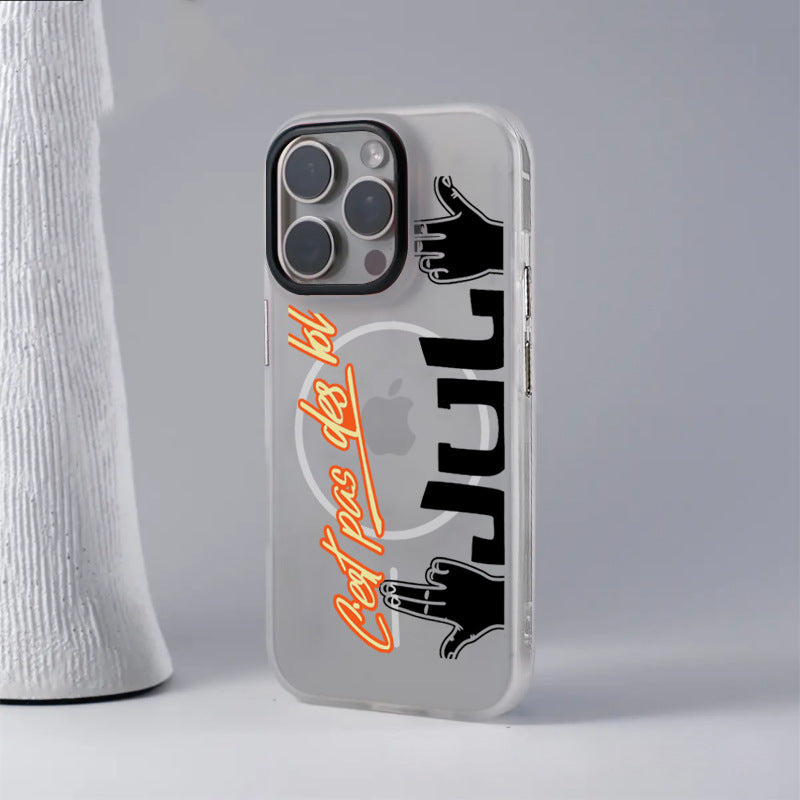 Rap Gesture Magnetic Phone Case for iPhone 17 Pro Max