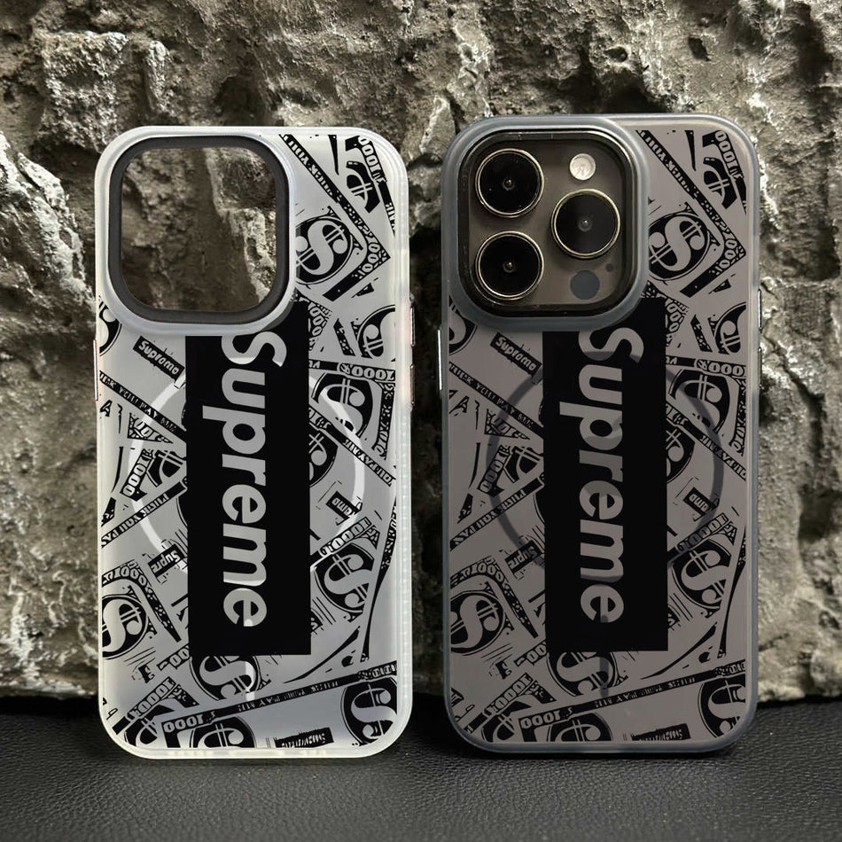 English Letter Basketball Magnetic Phone Case for Apple 17 Pro
