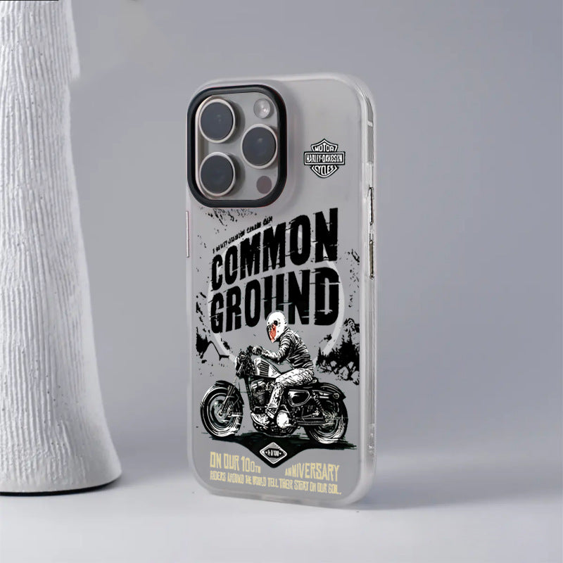 Fashionable Magnetic Phone Case for Apple 17 Pro Max, Motorcycle