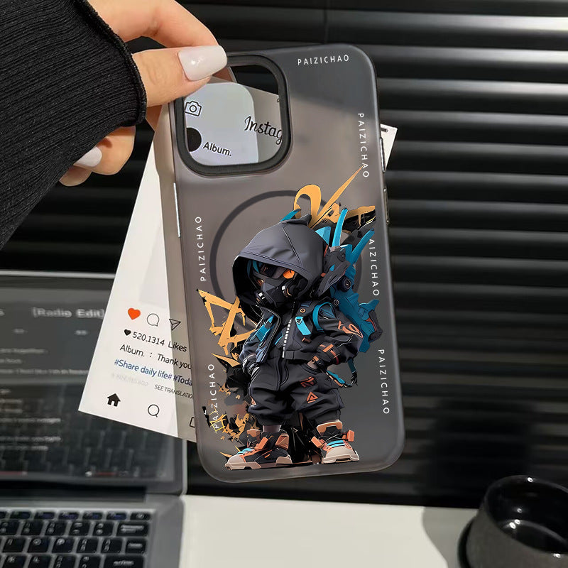 Mecha Boy Magnetic Phone Case for Apple 17 Pro Max and 16 Pro