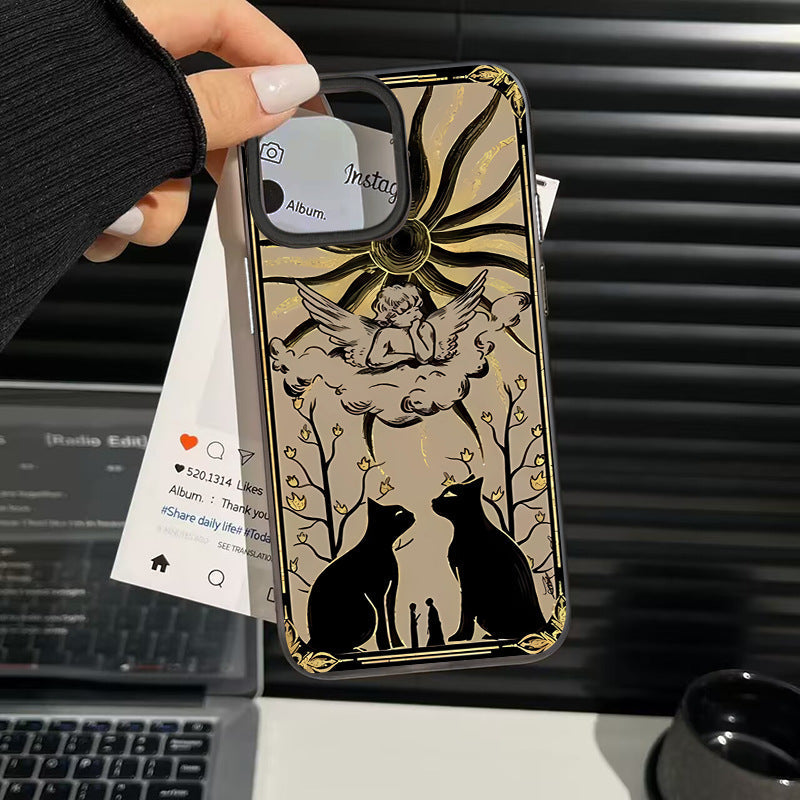 Sun Black Meow Magnetic Phone Case for iPhone 17 Pro Max