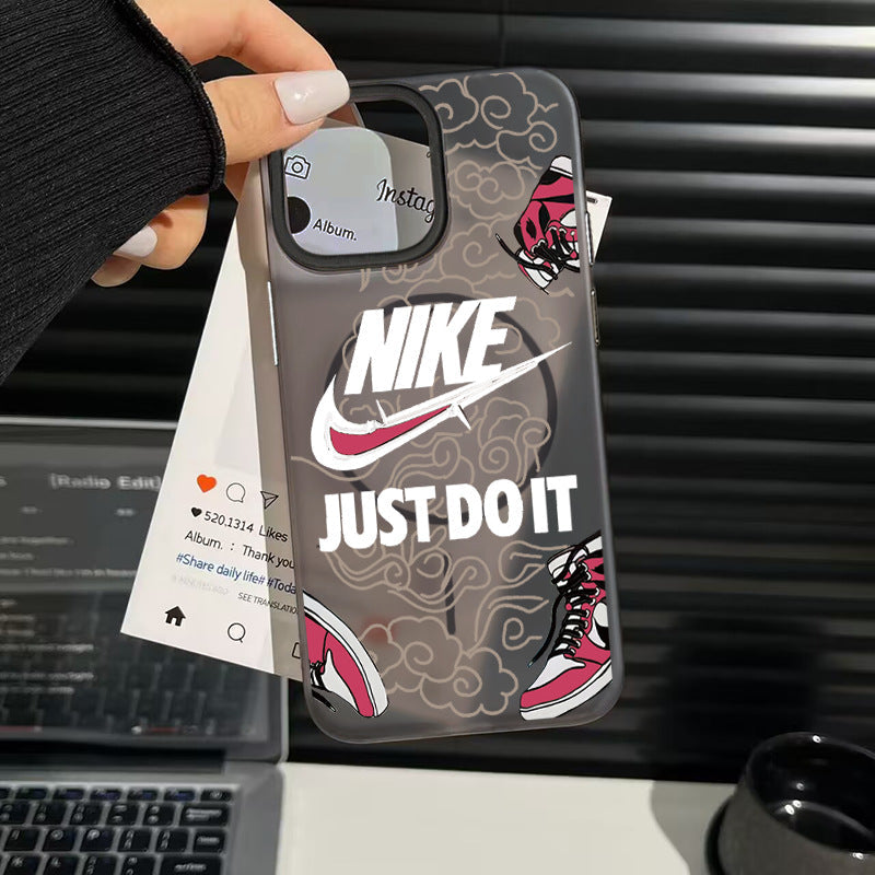 High-End Magnetic Phone Case for Apple 17 Pro Max, Painted Hook