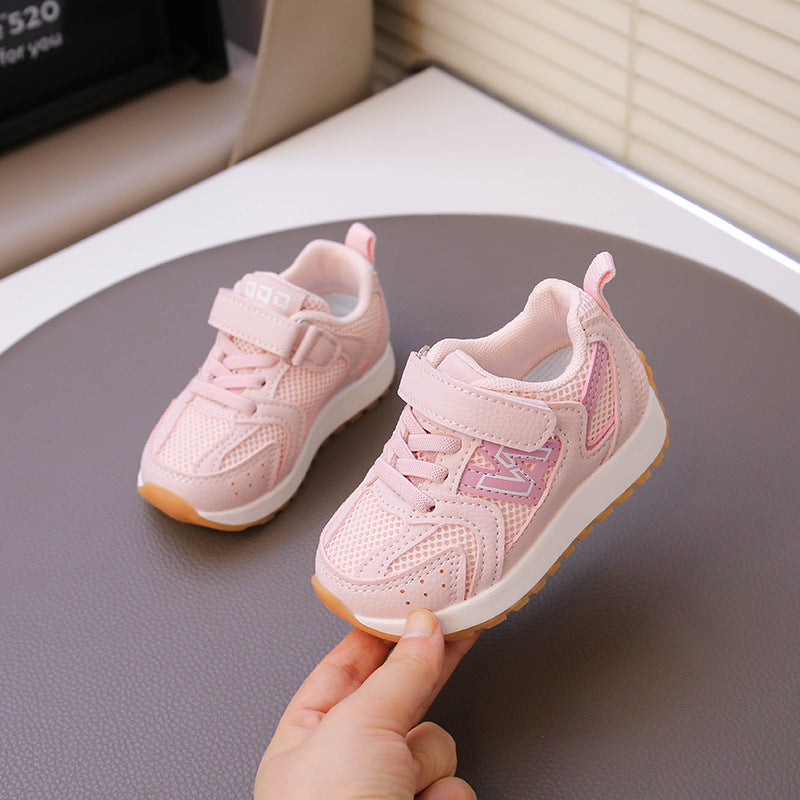Double Mesh Kids Sneakers, Breathable Dad-Shoe Style