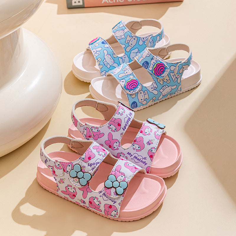 Printed EVA Sandals, Lightweight Round-Toe Fit