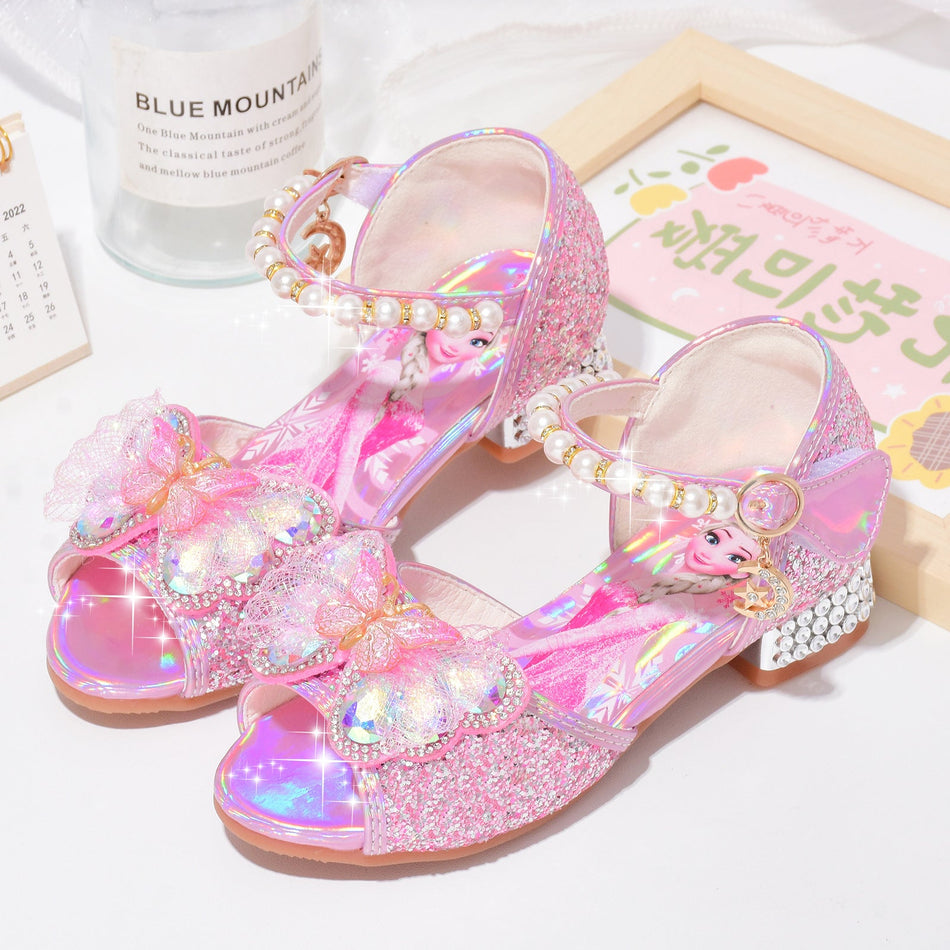 Rhinestone Princess Sandals, Soft-Soled Crystal Fit