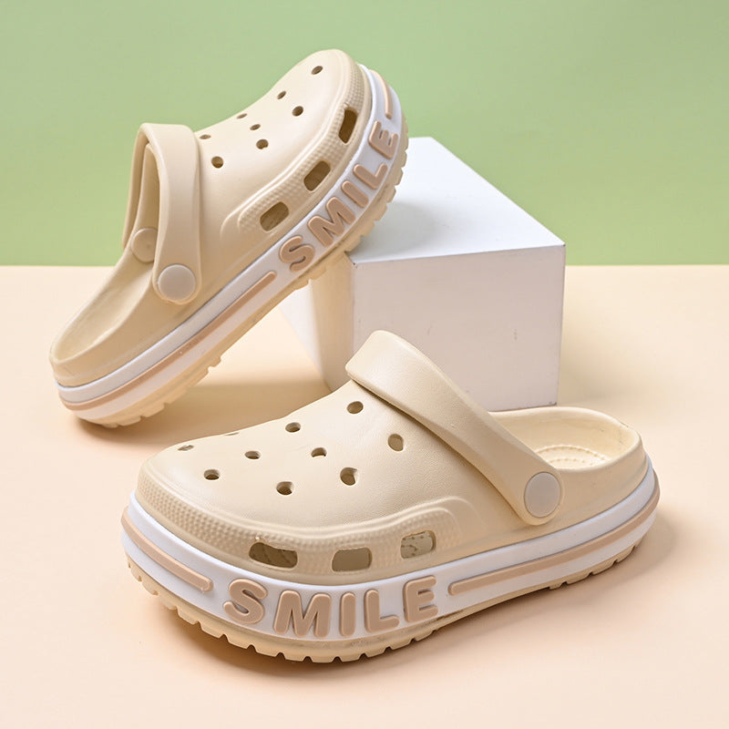EVA Cartoon Clogs, Buckle Baotou Non-Slip Fit