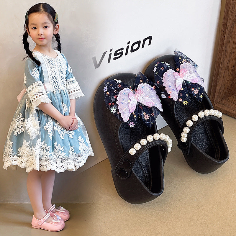 Great Bowknot Princess Sandals, EVA Soft-Soled Fit