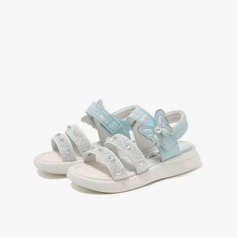 Bow-Detail Princess Sandals, Open-Toe Casual Fit