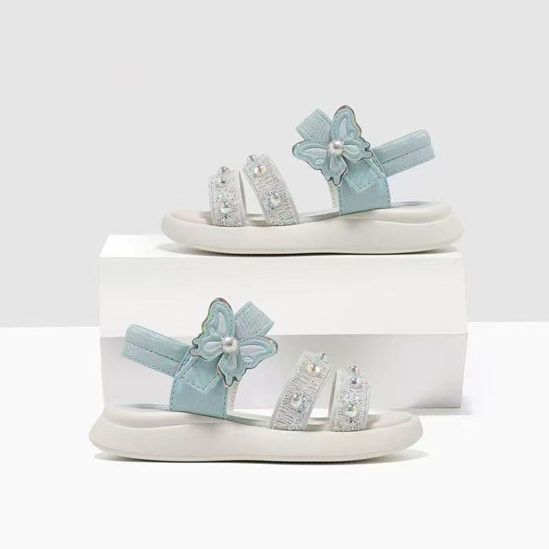 Bow-Detail Princess Sandals, Open-Toe Casual Fit