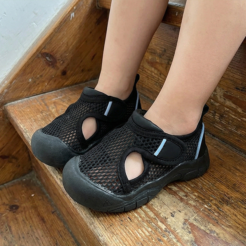 Edub Hollow Mesh Sandals, Cold-Adhesive Barefoot Fit