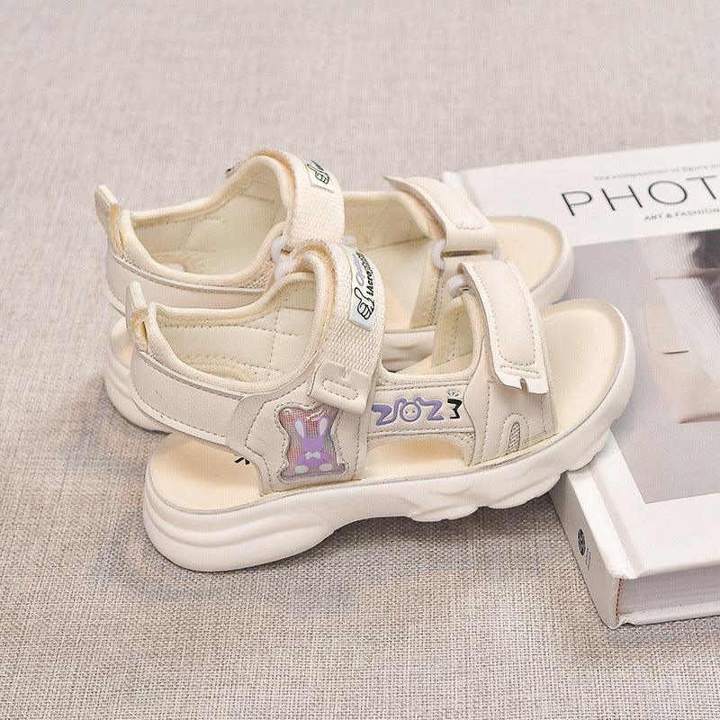 Jay Chong Cowhide Sandals, Sequin Open-Toe Fit