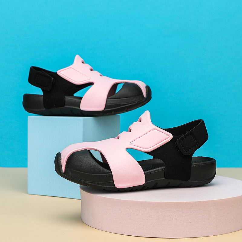 Trendy Brand EVA Baotou Sandals, Hole-Shoe Beach Fit