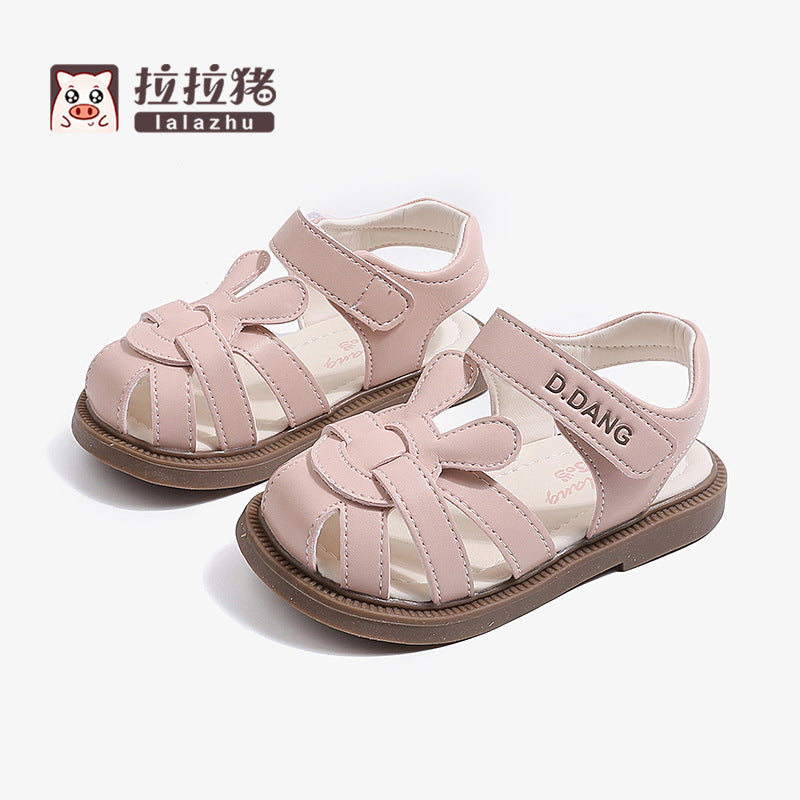 Pig Bow-Detail Sandals, Closed-Toe Breathable Fit