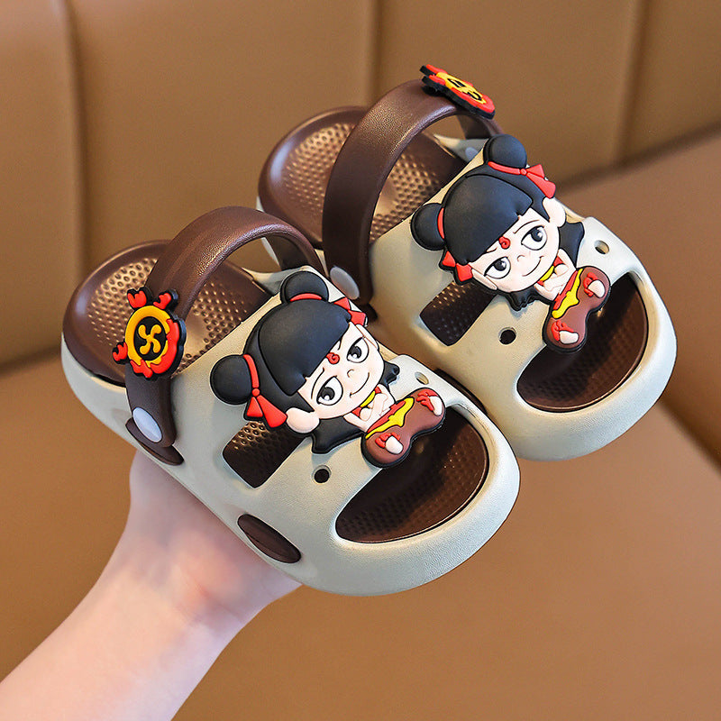 Cartoon Print Kids' Sports Sandals with Soft EVA Sole