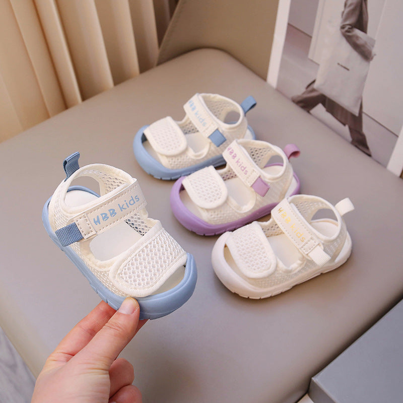 Breathable Mesh Toddler Sandals with Soft PVC Sole