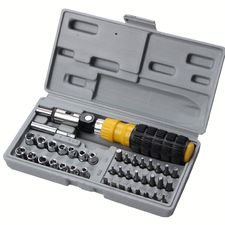 41-Piece Alloy Steel Screwdriver and Socket Wrench Set