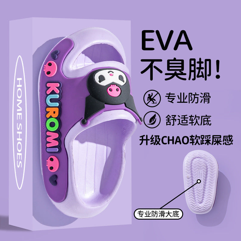 Cartoon Flip-Flops with Anti-Slip Wear-Resistant Sole
