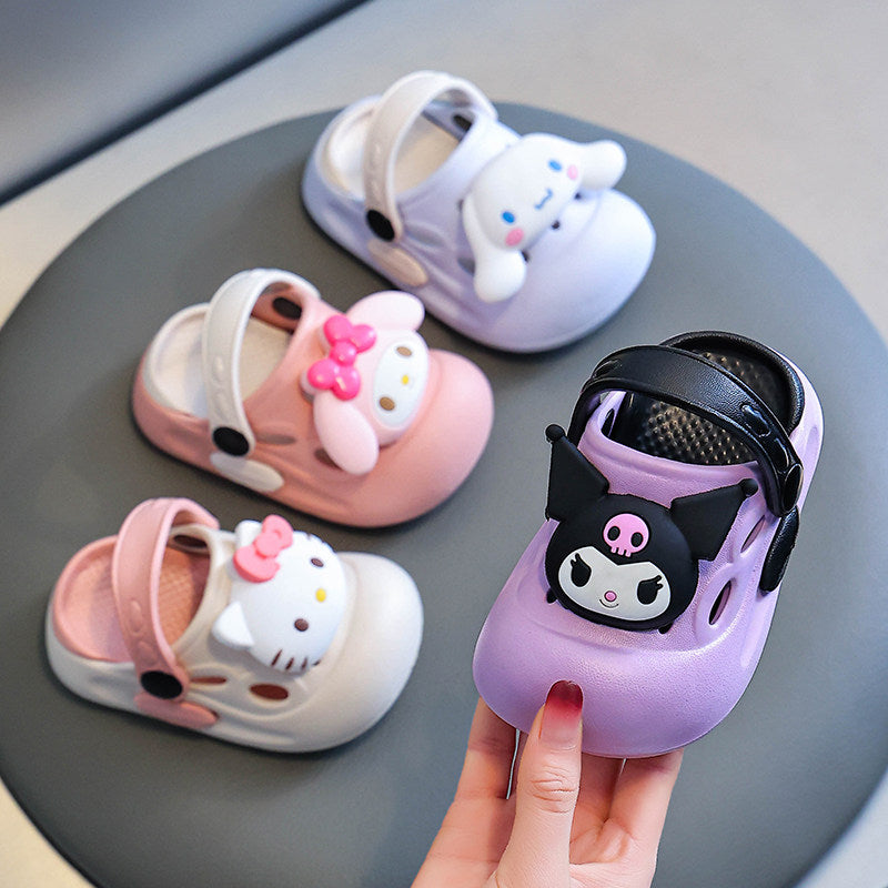 Anime Print Toddler Clogs with Anti-Slip Wear-Resistant Sole