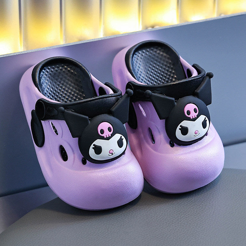 Anime Print Toddler Clogs with Anti-Slip Wear-Resistant Sole
