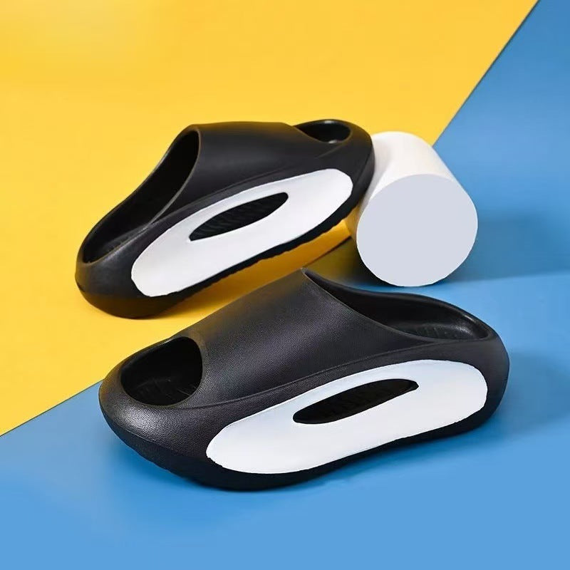 Color-Block Kids' Slide Sandals in Lightweight EVA Foam