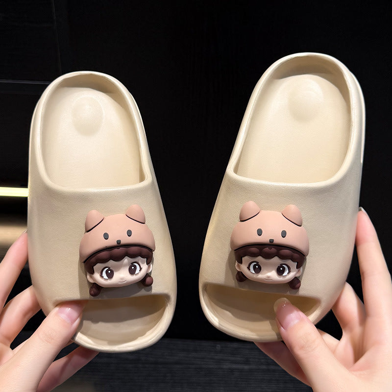 Cute Cartoon Kids' Slide Sandals in Lightweight EVA