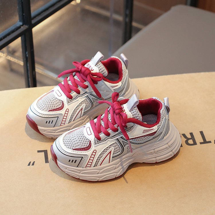 Solid Color Kids' Dad Shoes in Breathable Super Fiber