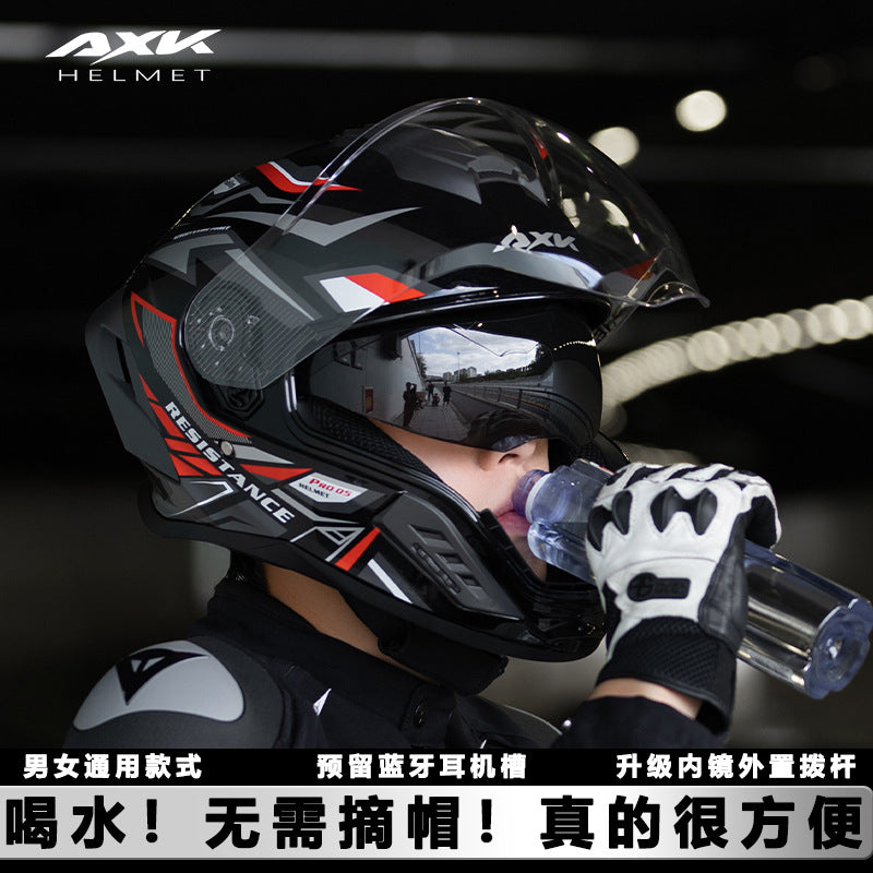 ABS Full Face Motorcycle Helmet for Adult Riders All Seasons