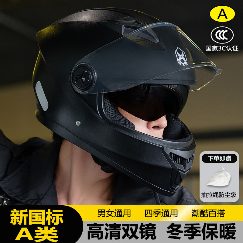 ABS 3C Certified Full Face Motorcycle Helmet for Adults