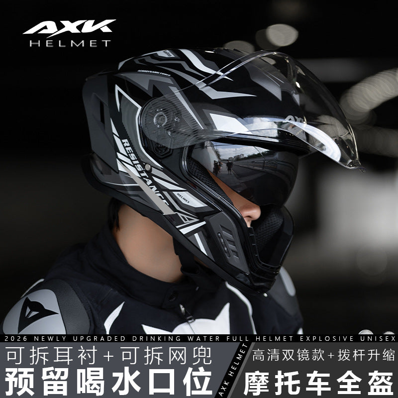 3C DOT Full Face Motorcycle Helmet for Men and Women