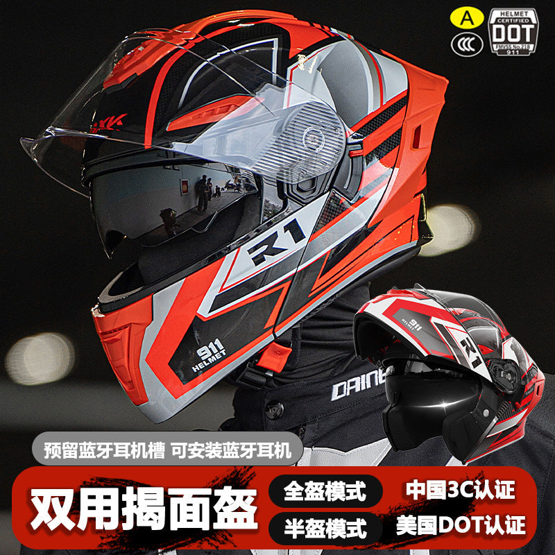 ABS 3C DOT Open Face Motorcycle Helmet with Dual Certification
