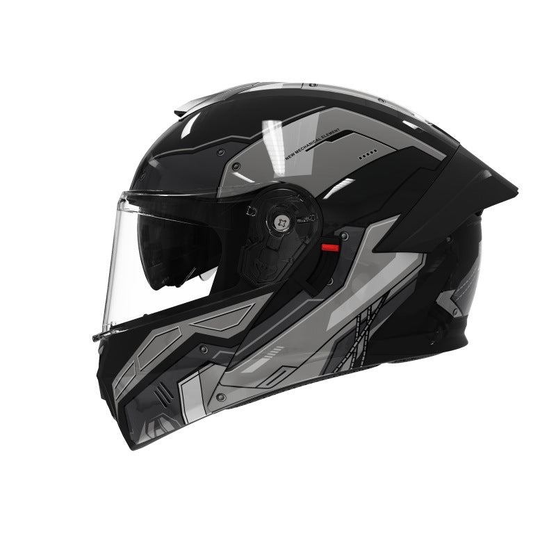 ABS DOT Motorcycle Helmet with HD Dual Mirror for Adults