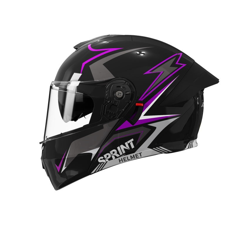 ABS 3C DOT 2-in-1 Motorcycle Helmet with Scarf and Lens Options