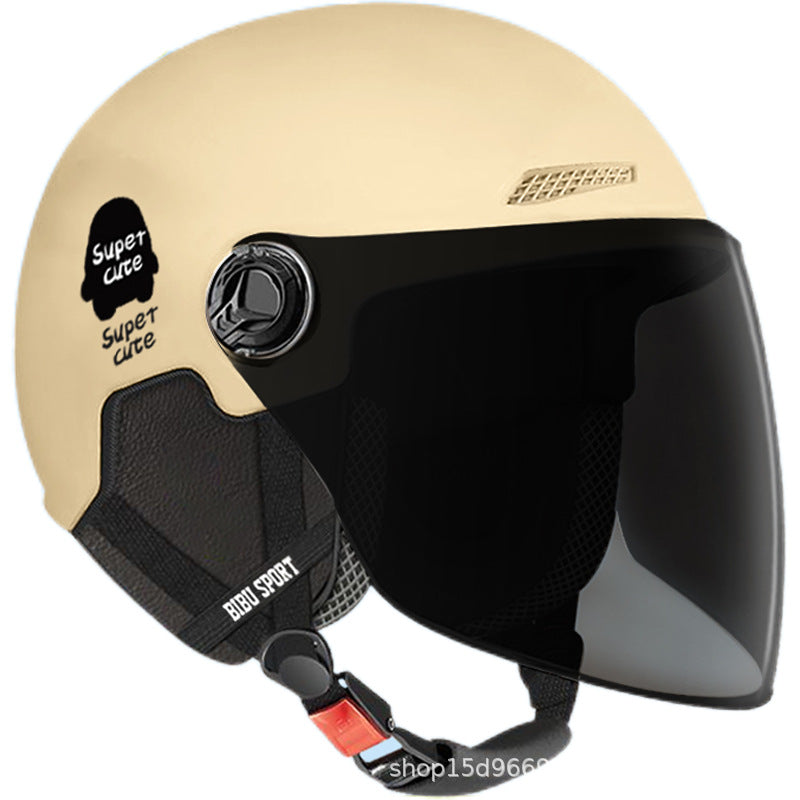 ABS 3C Certified Half Helmet with Long and Short Lens Options
