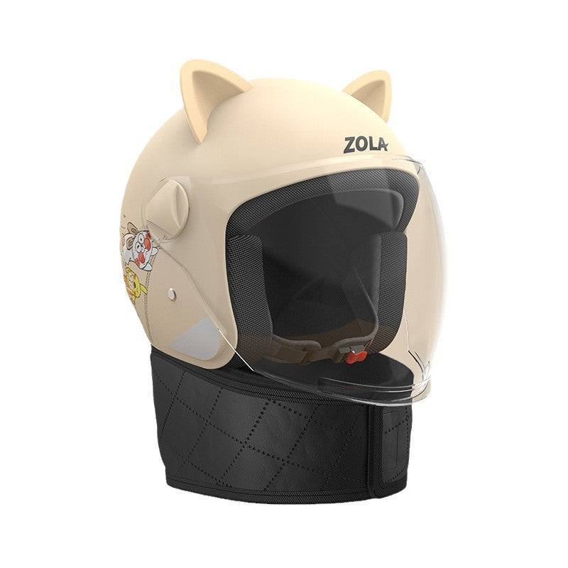 ABS 3C Winter 3/4 Helmet with Scarf and Cat Ear Options