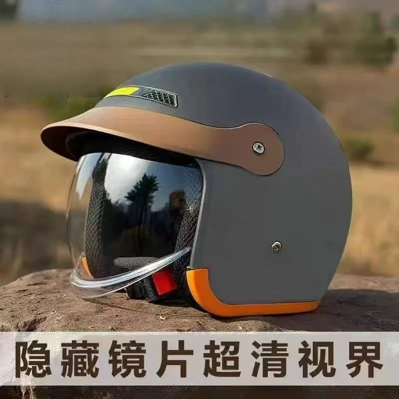 PP Half Helmet for Adults, Unisex Electric Vehicle Riding Helmet