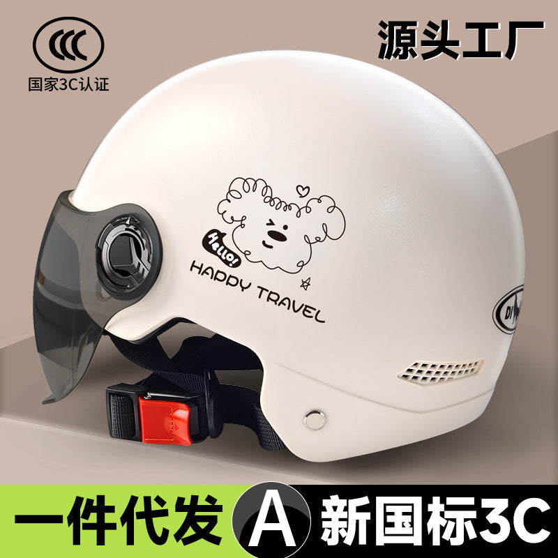 ABS 3C Certified Half Helmet with Pony and Bear Designs