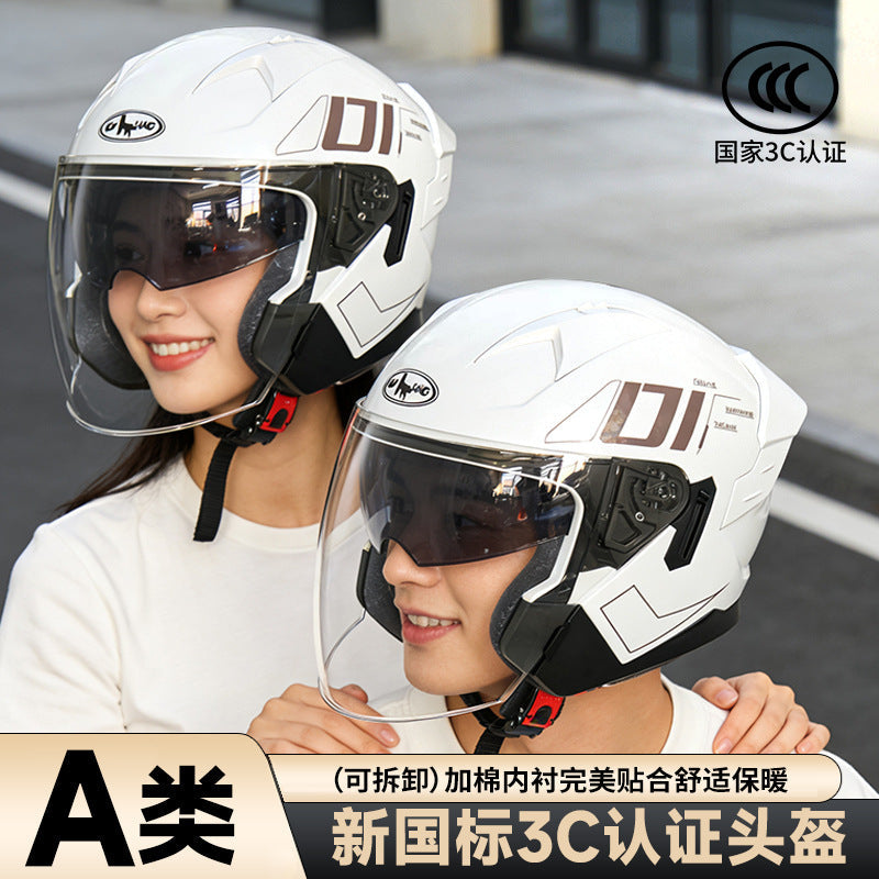 ABS 3C Certified 3/4 Electric Bicycle Helmet with Removable