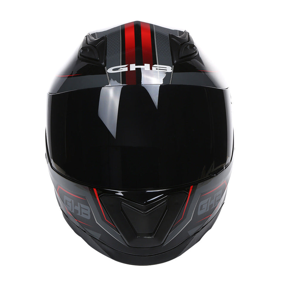 ABS Full Face Motorcycle Helmet with Tea Mirror and Sun Visor